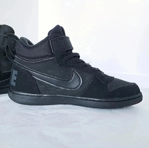 Nike PS Court Borough 2 Mid Black 1.5Y (21cm) - Picture 6 of 8